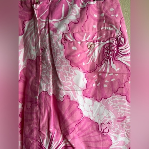 Lilly Pulitzer Women’s Mid Floral Pink Skirt Size 2 - Picture 6 of 11